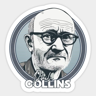 Phil Collins --- Retro Fan Design Sticker